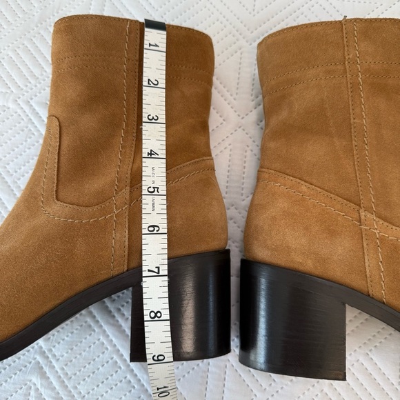 Aquatalia Bellamy Suede Weatherproof Boots Tan Size 9 - Picture 8 of 12